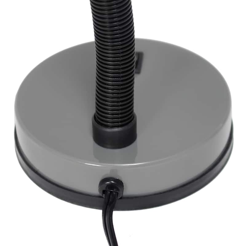 14.25" Metal Desk Task Lamp and Bowl Shade with Gooseneck