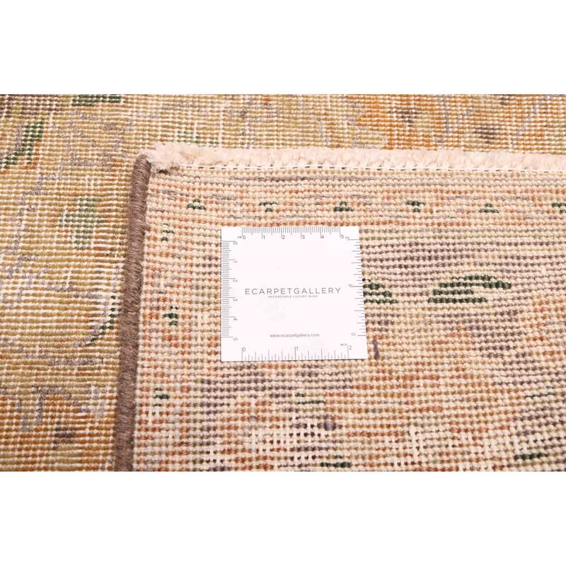 ECARPETGALLERY Hand-knotted Antalya Vintage Burnt Orange Wool Rug - 9'0 x 12'6