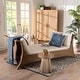 preview thumbnail 2 of 7, Kalisha Natural Rattan Daybed with Cushions - Coastal Boho Indoor Lounge Sofa Bench for Living Room, Sunroom, or Bedroom