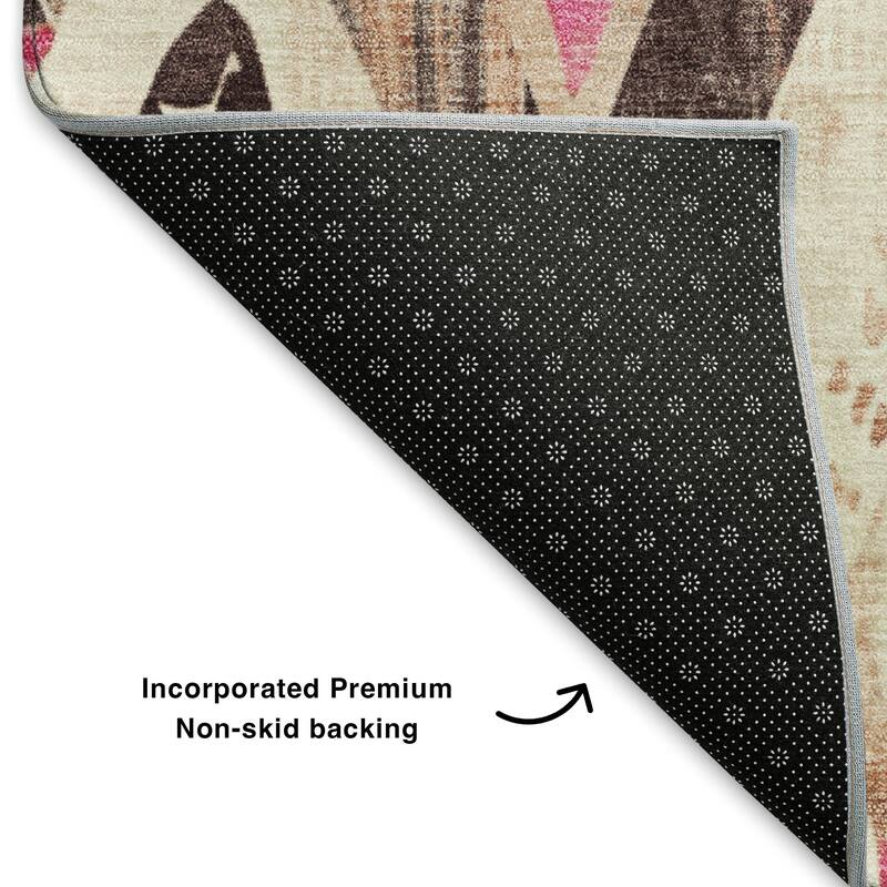 Premium Washable Super Soft Modern Diamonds Mayfield Rug