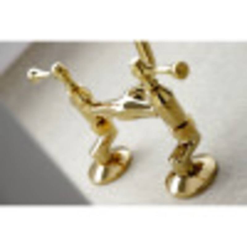 Kingston Brass Kingston 1.8 GPM Wall Mounted Bridge Kitchen Faucet