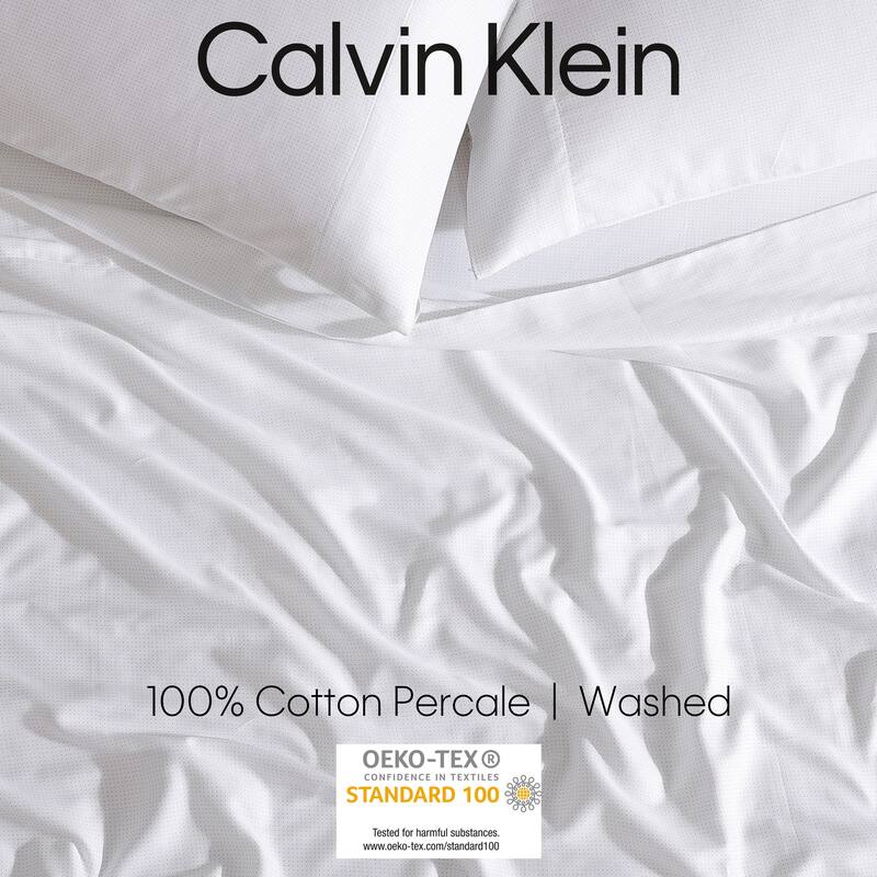 Calvin Klein Printed Cotton Sateen Sheet Sets