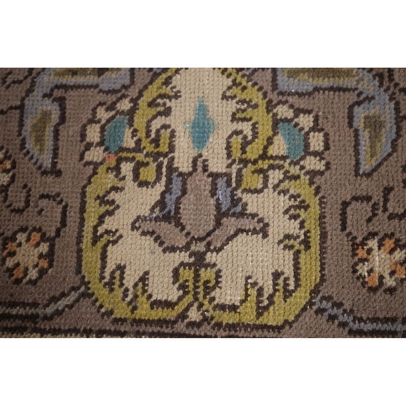 Over-Dyed Tabriz Persian Vintage Large Rug Hand-Knotted Wool Carpet - 9'8" x 13'2"