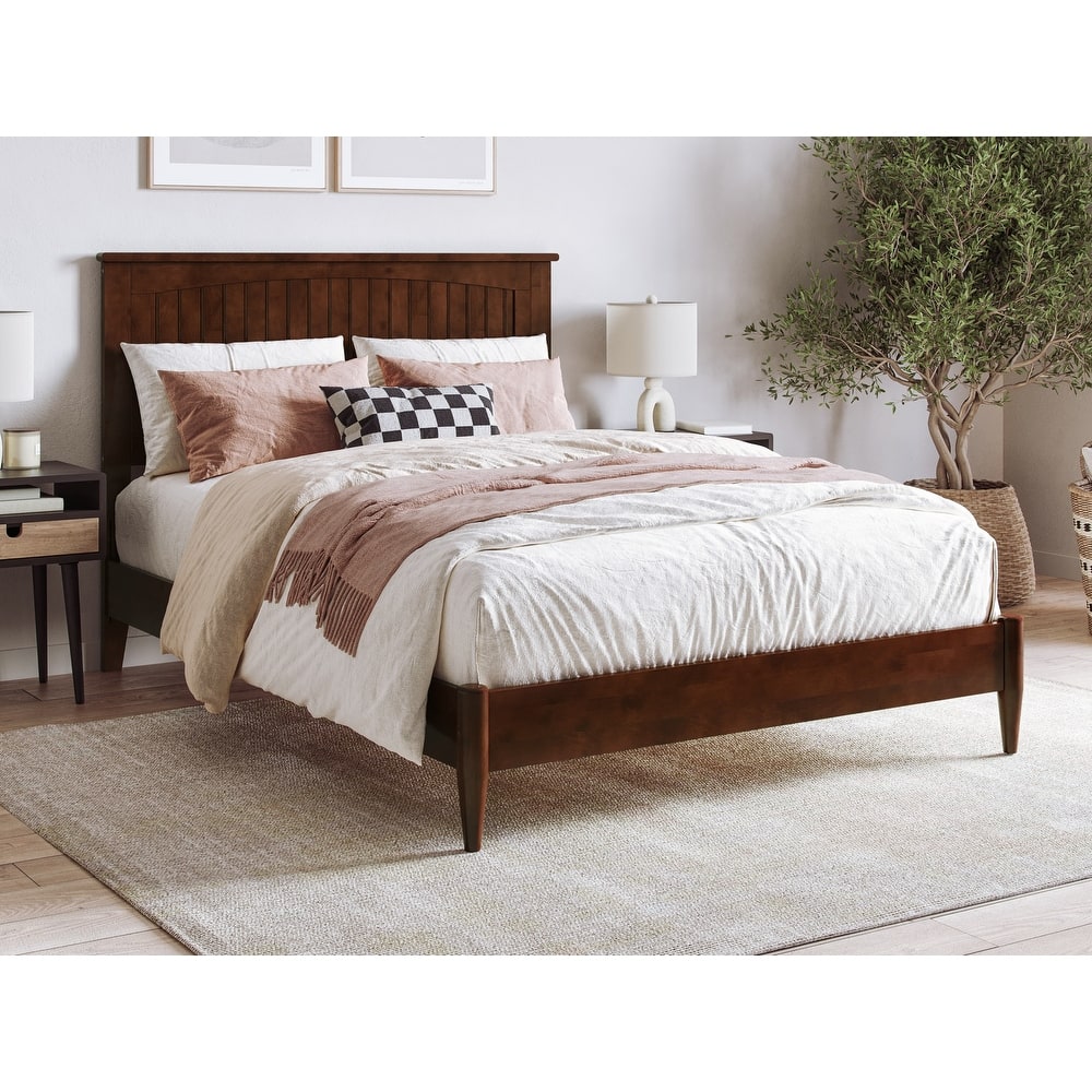 Naples Solid Wood Low Profile Platform Bed