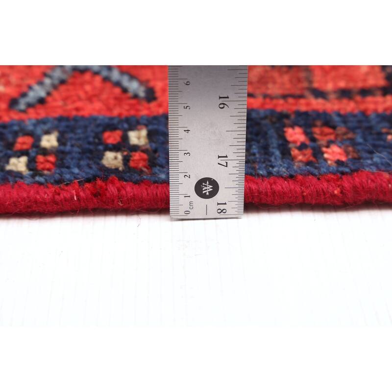 ECARPETGALLERY Hand-knotted Melis Vintage Dark Navy Wool Rug - 4'11 x 11'2