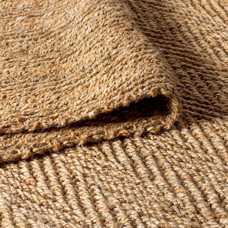 JONATHAN Y Estera Hand Woven Herringbone Chunky Jute Area Rug