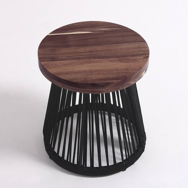 3-Piece Outdoor Rattan Swivel Lounge Chair Set Barrel Chairs for Backyard