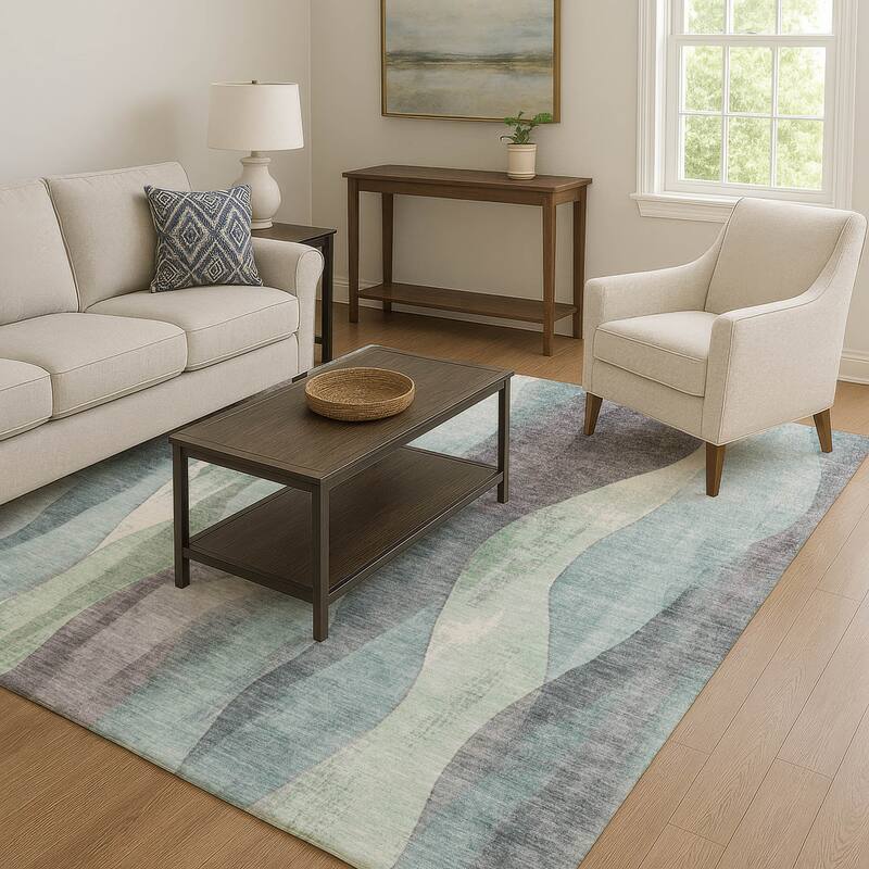Premium Washable Super Soft Modern Stripe Mayfield Rug