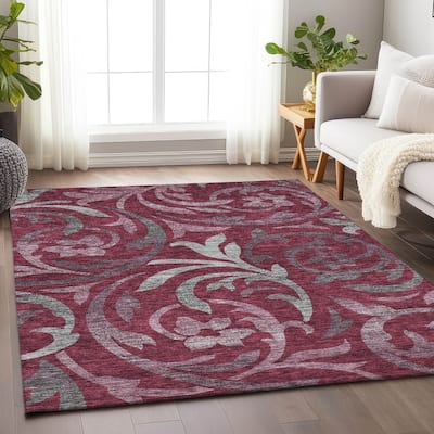 Premium Washable Super Soft Contempory Scroll Mayfield Rug