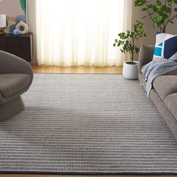 slide 2 of 15, SAFAVIEH Handmade Ebony Kenza Modern Wool Rug