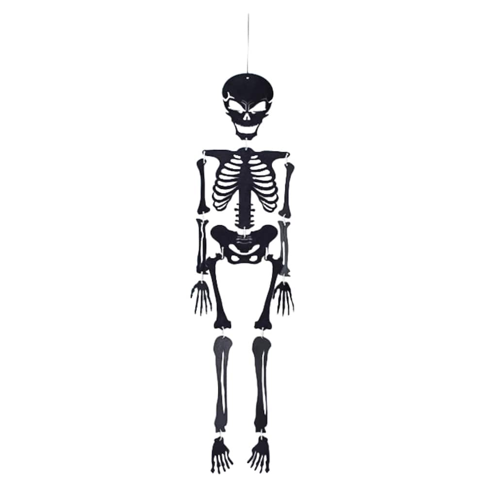 24" Wood Skeleton Hanging Decor