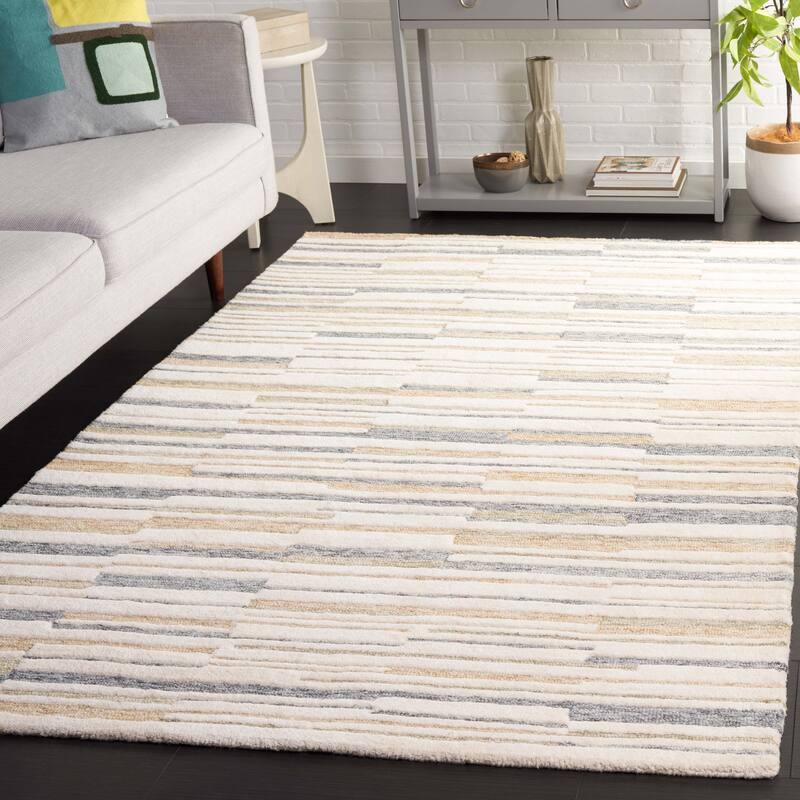 SAFAVIEH Handmade Fifth Avenue Urte Mid-Century Modern Wool Rug