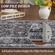 preview thumbnail 30 of 38, Washable Area Rug for Entryway Moss Soft Indoor Door Mat Distressed Floral Low-Pile Kitchen Rugs