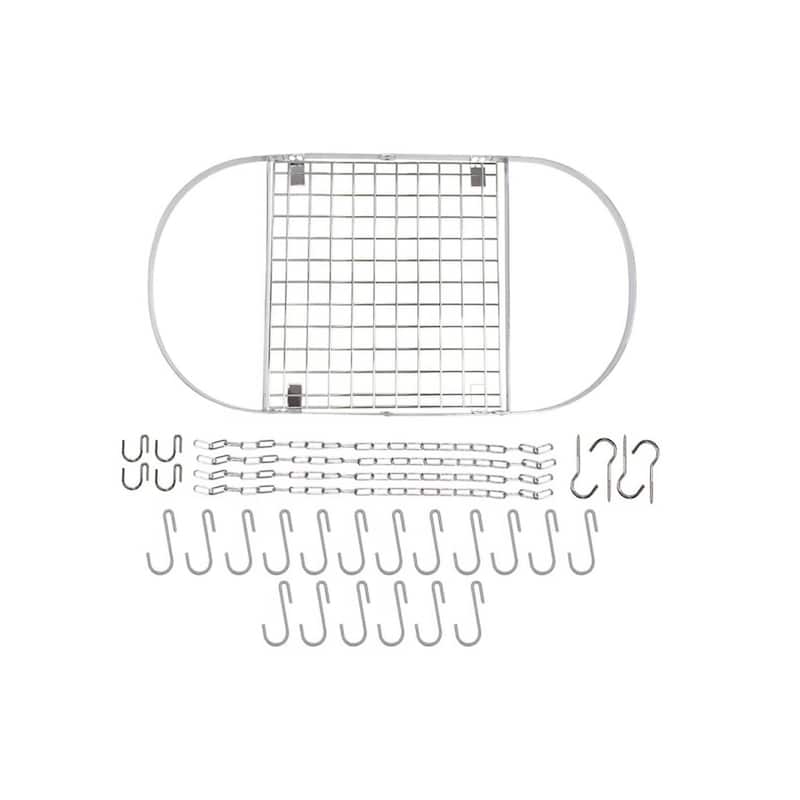 Ceiling Mounted Oval Pot Rack Stainless Steel Kitchen Storage