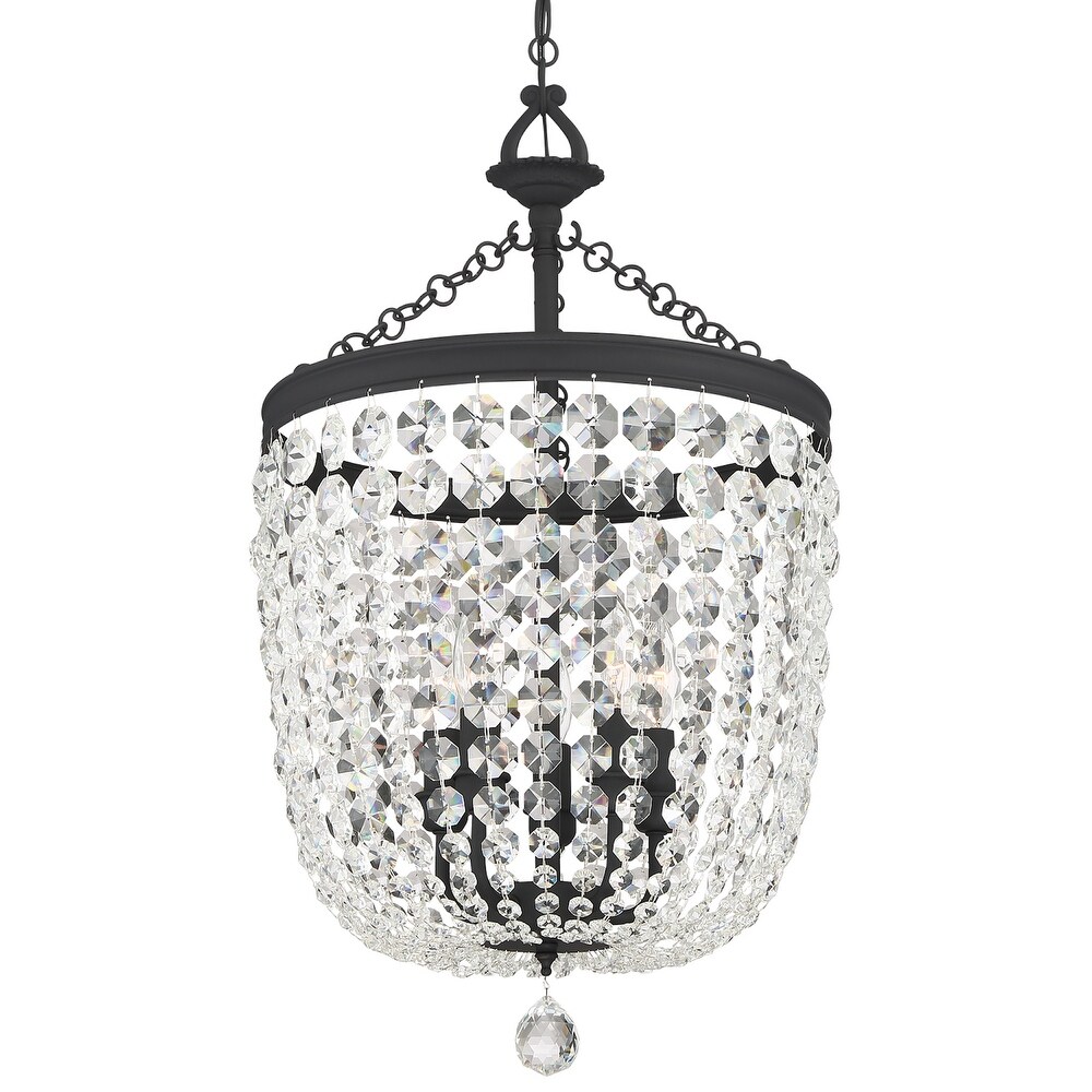 D'or Linear 5 Light Crystal Chandelier D'or Linear 5 Light Crystal Chandelier