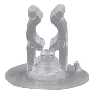 20ct Clear Holiday Decoration and Gift Collections Christmas Suction Cup Clips - .75" - 0.75"