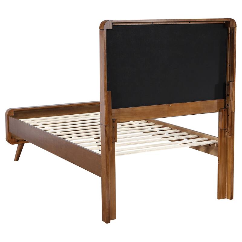 Robyn Wood Platform Bed Dark Walnut