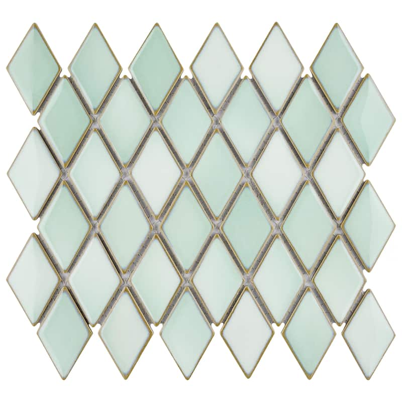 Merola Tile Hudson Kite Pistachio 10-1/8" x 11-3/4" Porcelain Floor and Wall Tile