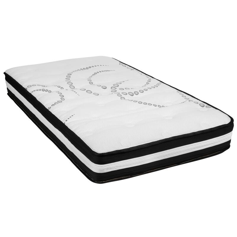 Tufted Platform Bed with 10in. Pocket Spring Mattress
