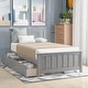 preview thumbnail 14 of 17, Twin size Platform Storage Bed with 2 Drawers, No Box Spring Needed