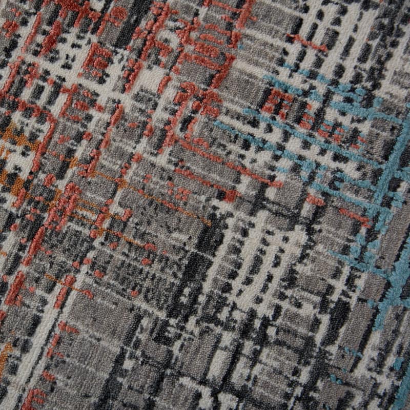 Alora Decor Cosmopolitan Modern Gray Wool/Tencel Area Rug