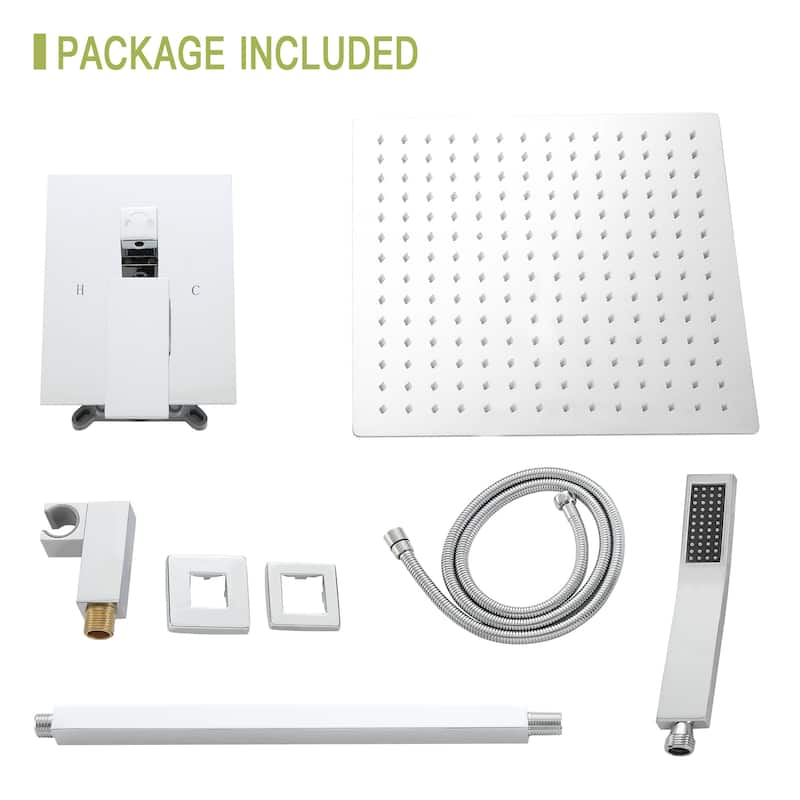 10 inch Square Shower Set, Dual Shower Heads