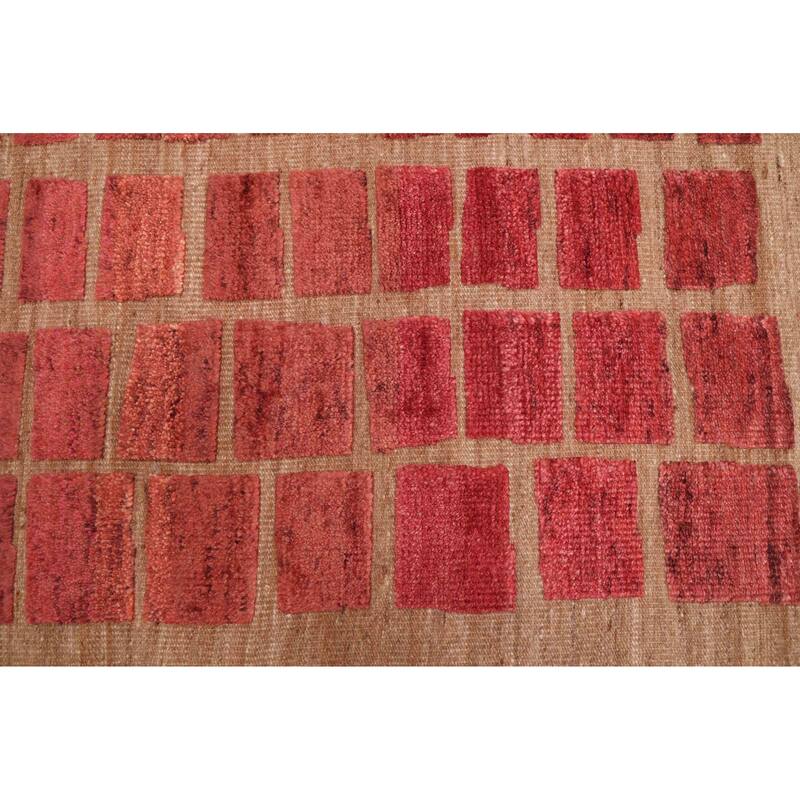 ECARPETGALLERY Hand-knotted Tangier Red Wool Rug - 8'4 x 10'1