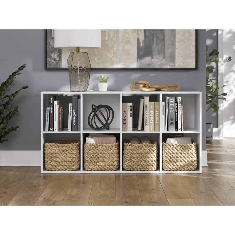 Signature Design by Ashley Onita White 8 Cube Organizer - 24" W x 12" D x 47" H