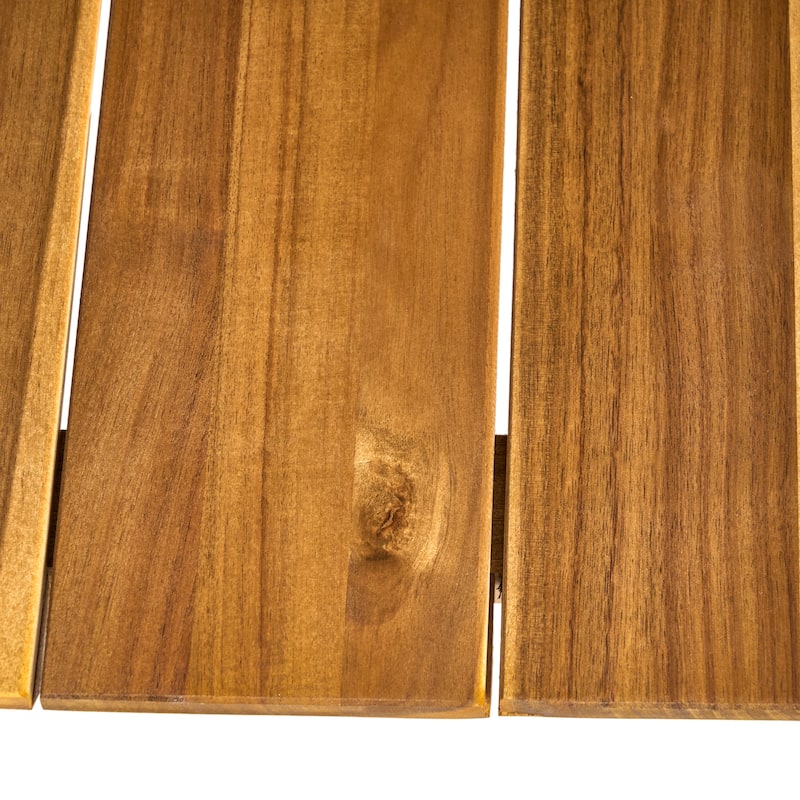 Burchett Outdoor Acacia Wood and Wicker 4 Seater Chat Set with Cushions by Christopher Knight Home