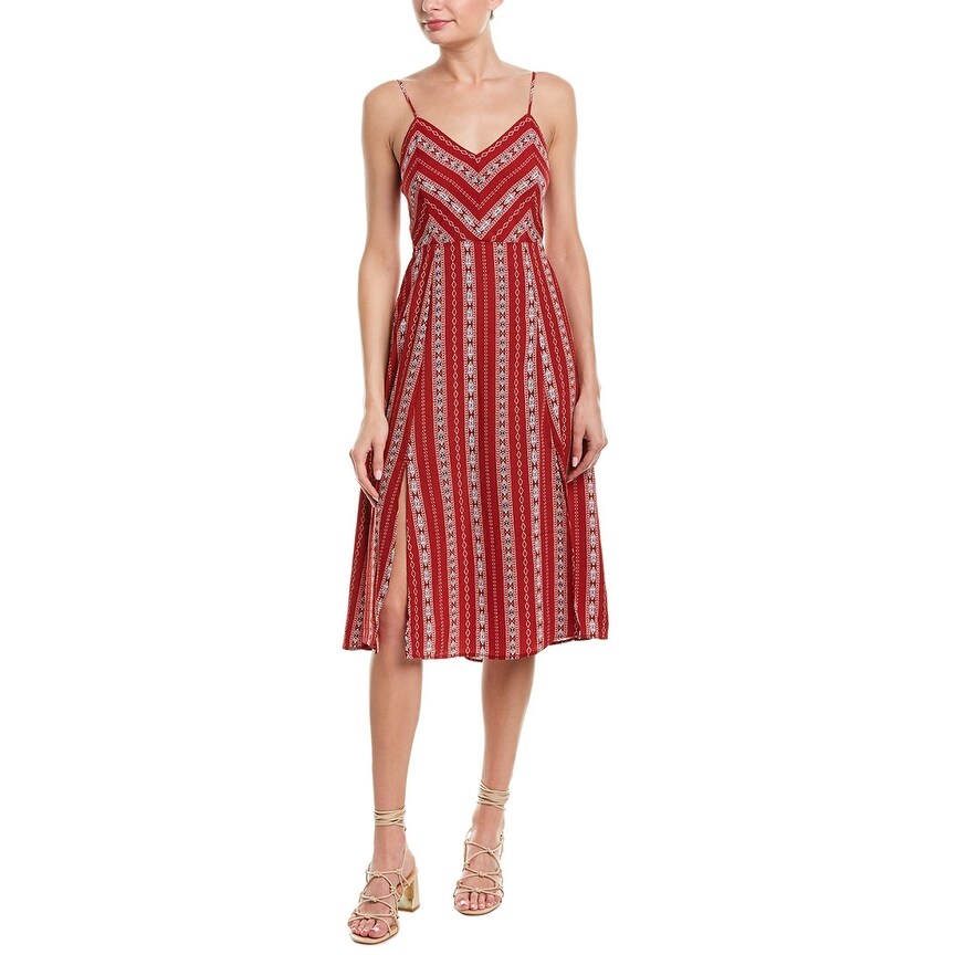 strappy back midi dress