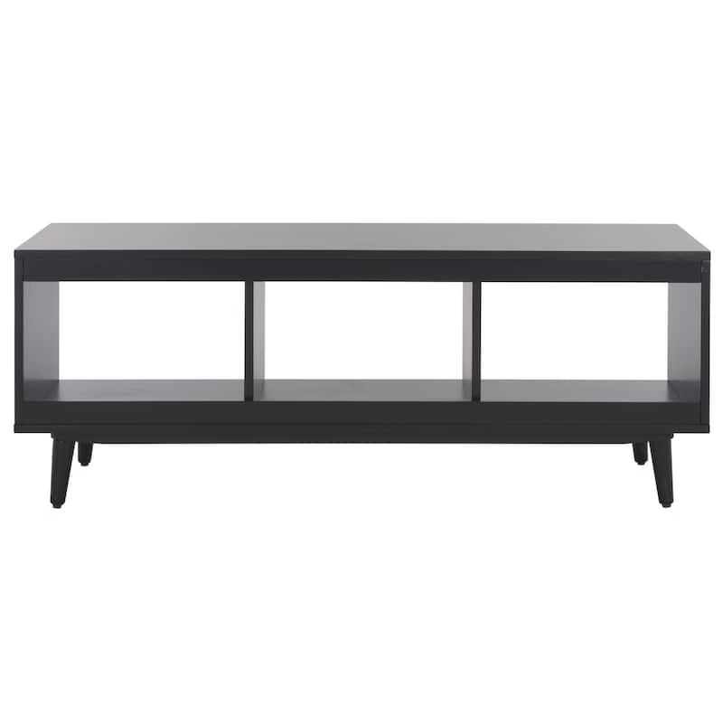 SAFAVIEH Arielle Open 3-Shelf Media TV Stand (50-inch Flat Screen) - 47.6" W x 14" L x 18" H - 48"W x 14"D x 18"H