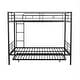 preview thumbnail 13 of 47, Multifunctional Full over Full Metal Bunk Bed With Trundle,Save Space or Split Into 2 Beds