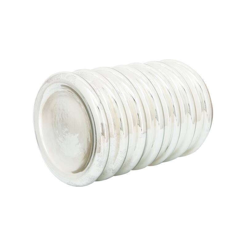 Sagebrook Home's Ribbed Texture Neutral Glass Vase