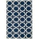 preview thumbnail 63 of 155, SAFAVIEH Handmade Chatham Clemma Modern Moroccan Wool Rug 6' x 9' - Dark Blue/Ivory - Rectangle