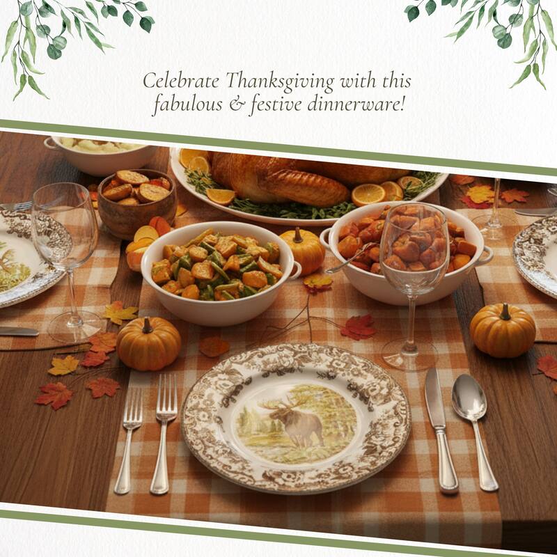 Spode Woodland Dinner Plate Animal Motifs