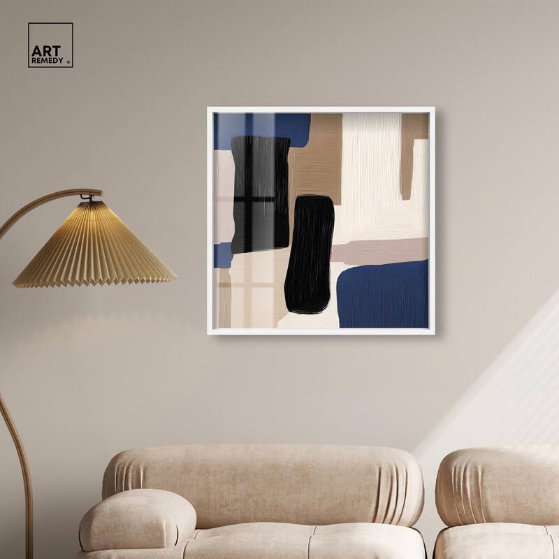 Blue Quietude I Shadowbox by Art Remedy