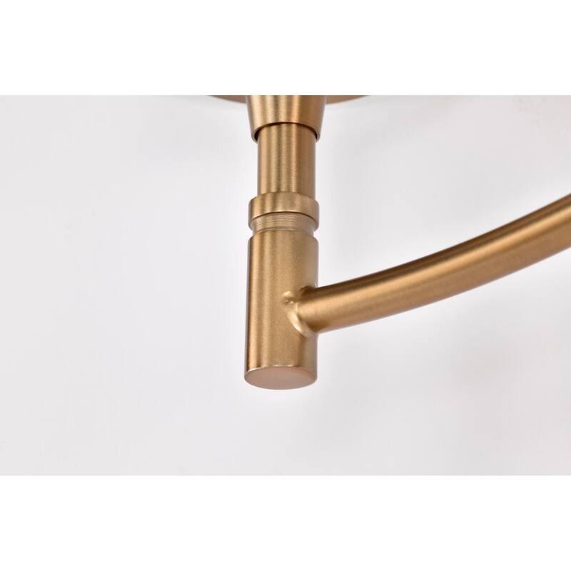 Liam 3 Light Vanity Burnished Brass White Opal Glass - Burnished Brass