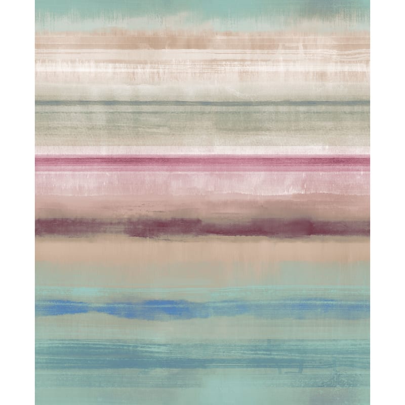 Galerie Wallcoverings Atmosphere Skye Stripe Non-woven Matte Wallpaper Roll - 33 feet x 21 inches - Magenta