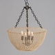 preview thumbnail 6 of 4, Maxim 22473 Cestino 4 Light 21" Wide Wood Pendant