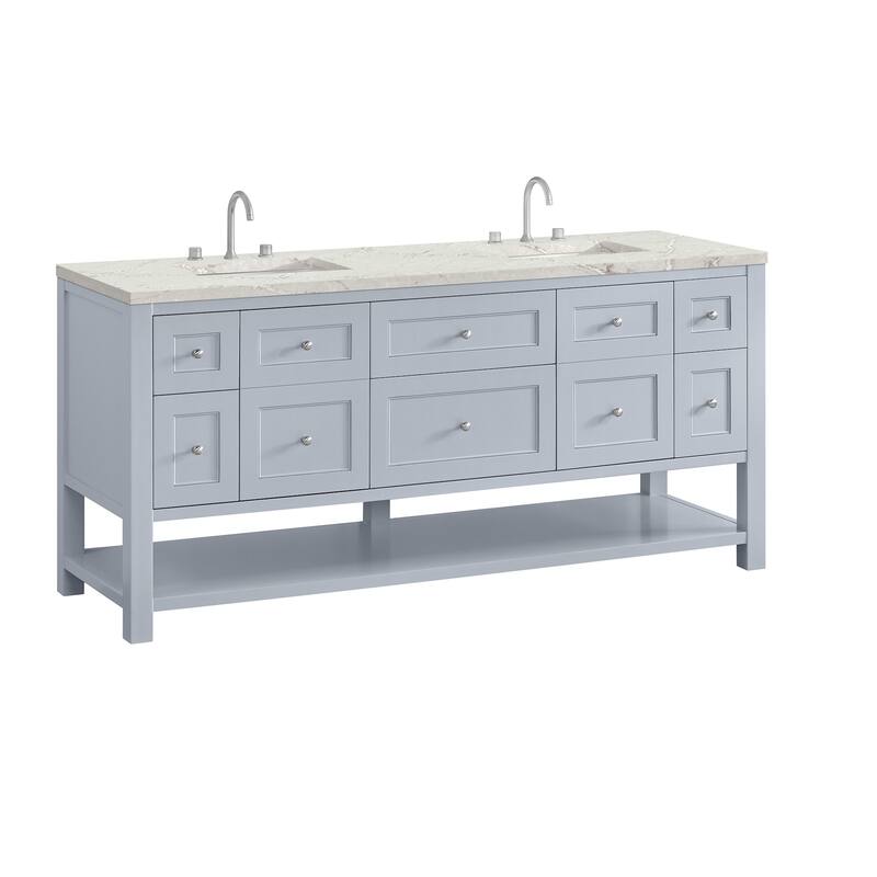 James Martin Vanities 330-V72-3VSL Breckenridge 72" Free Standing