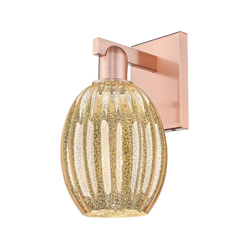 Innovations Lighting 716-1W-13-7 Preston Sconce Preston 13" Tall Wall - Antique Copper / Mercury