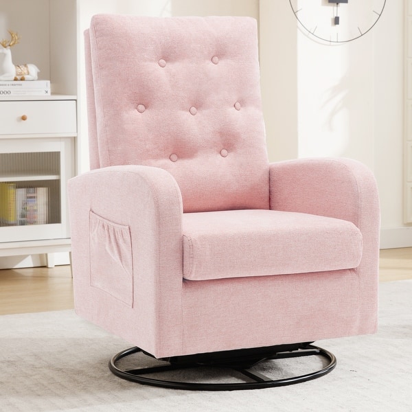 Recliner Blush Nursery Chair Rocker Chair Blush Glider For Nursery