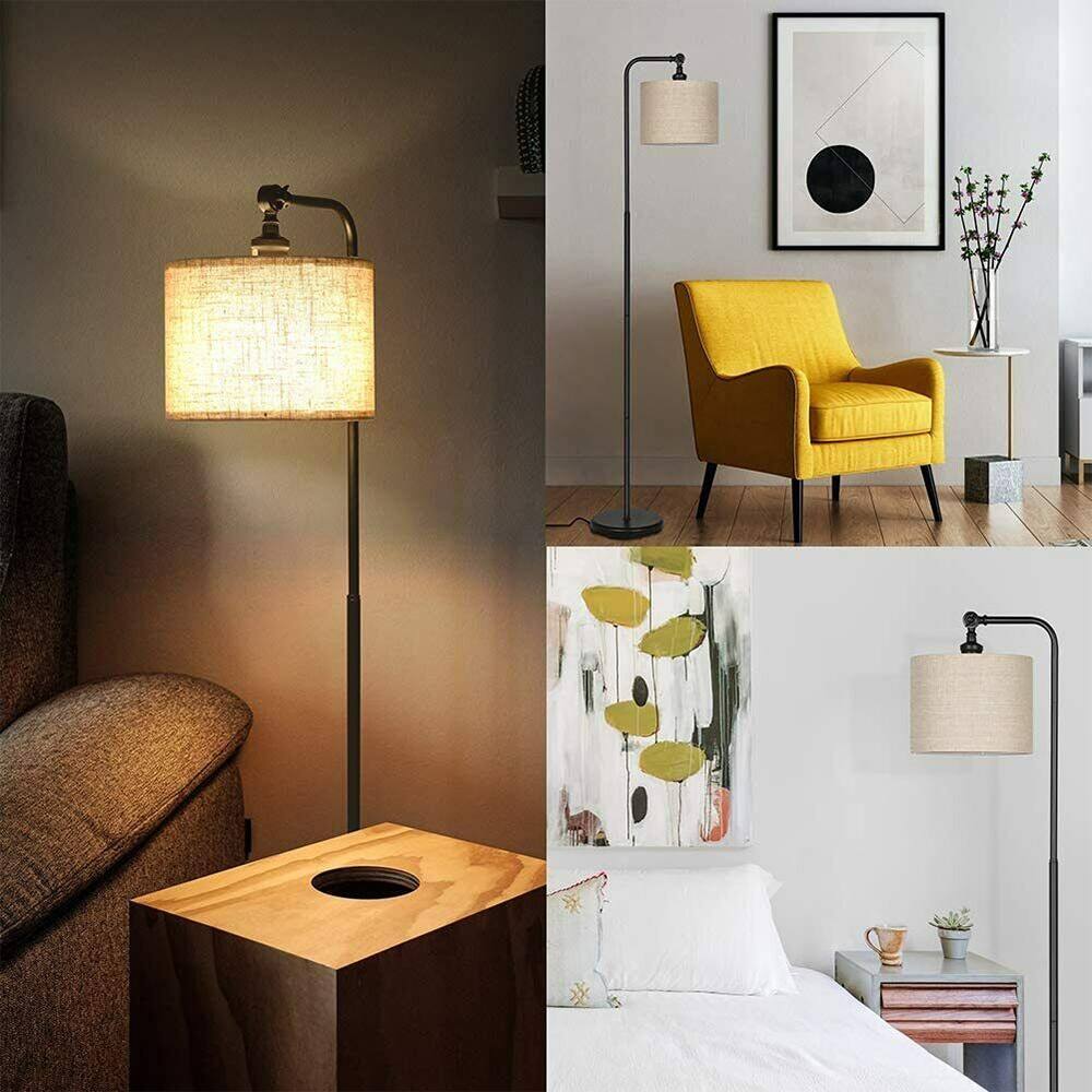 Arc Floor Lamp Farmhouse Floor Lamp with Adjustable Lampshade 1 Bed