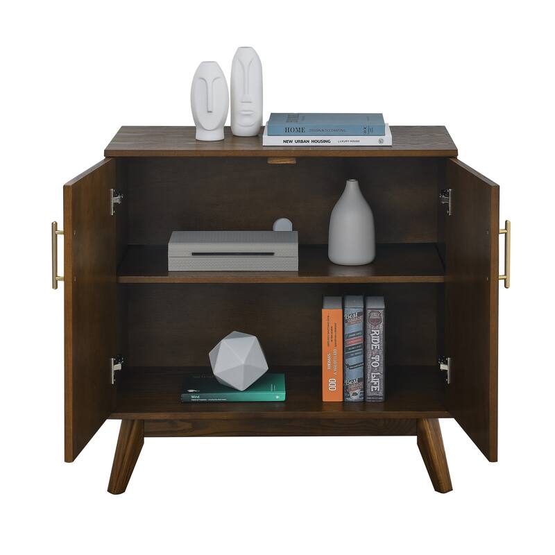 Walnut Sideboard Cabinet Coffee Bar Cabinet Cupboard Base Cabinet