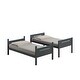 preview thumbnail 4 of 4, Amey Wood Twin Bunk Bed with Angled Ladder, Guardrail, Slat Kit, Gray
