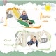 preview thumbnail 8 of 30, Kids Slide Playset Structure, Freestanding Castle Climbing Playhouse
