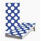 preview thumbnail 1 of 5, White and Blue Polka Dot Cornhole Game (Choose Wraps or Boards) 2x4 Boards (24" x 48") - Include ALL Accessories