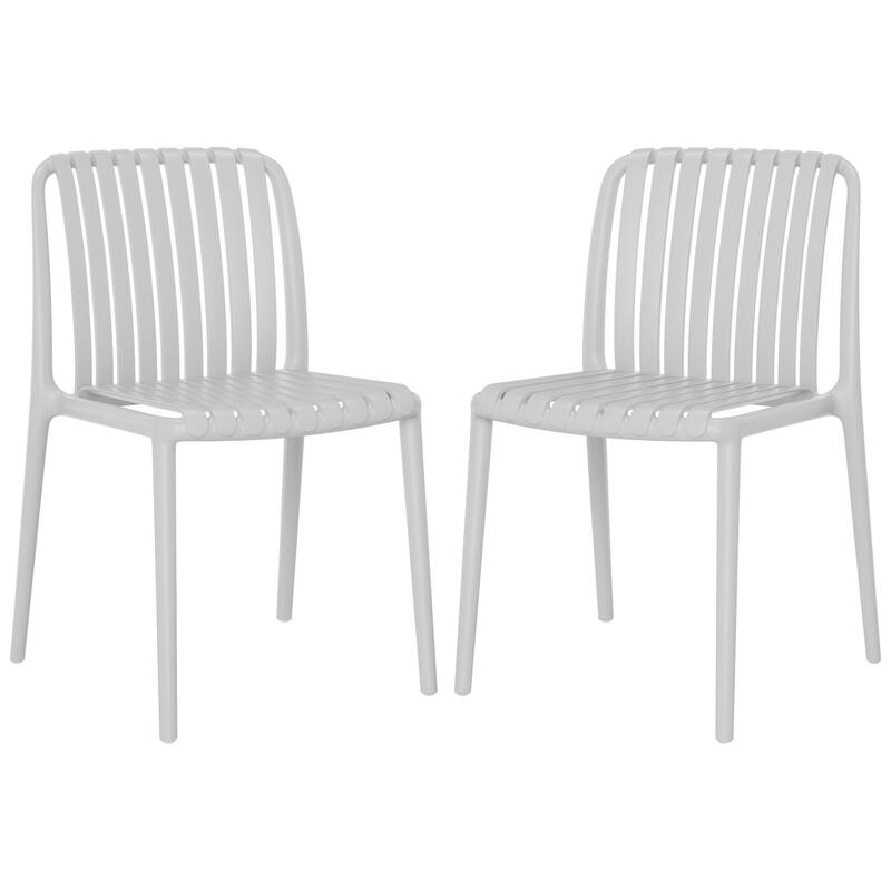 Frond and Form Outdoor Stacking Dining Side Chair (Set of 2) - Gray