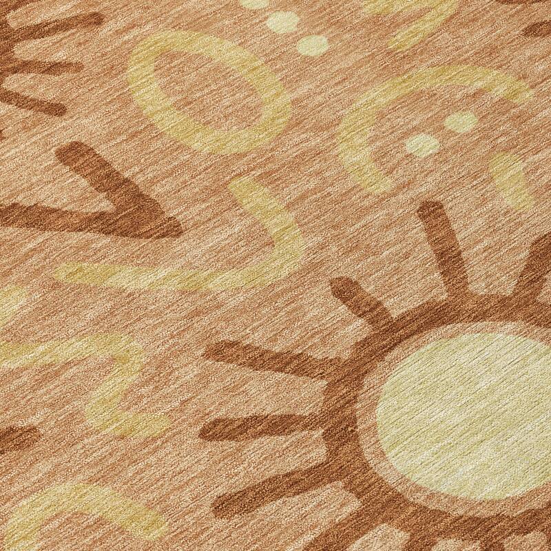 Machine Washable Indoor/ Outdoor Modern Sol Chantille Rug