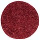 preview thumbnail 122 of 177, SAFAVIEH Handmade Leather Shag Carlijn Modern Decorative Rug 6' Round - Red - Round